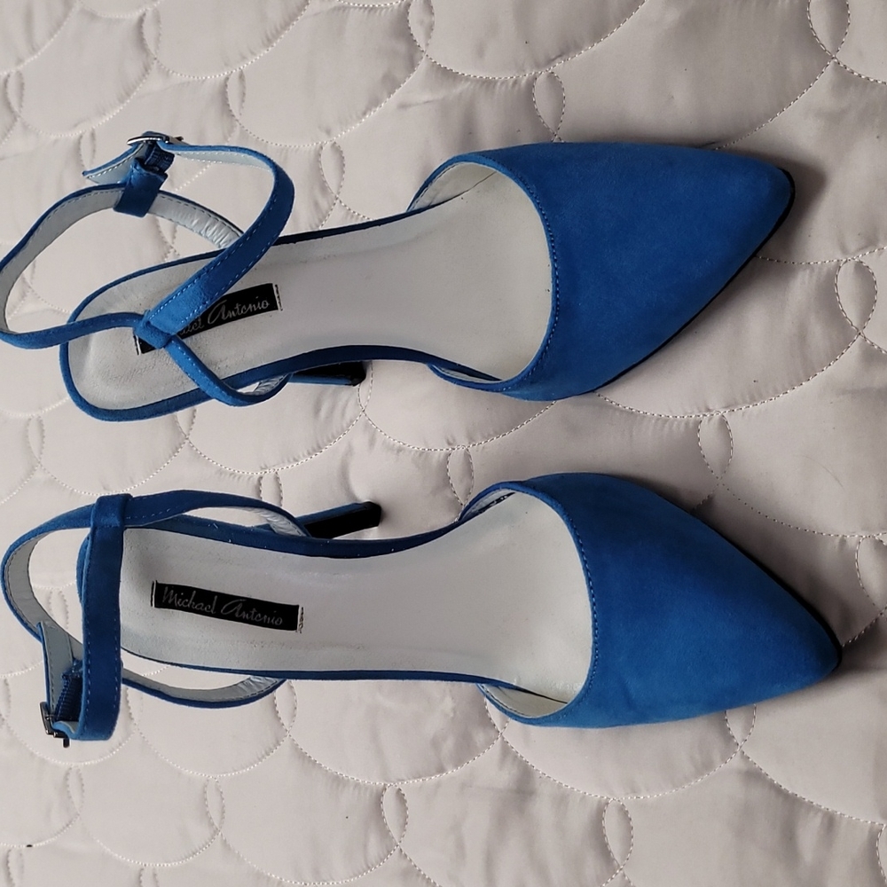 Blue suede shoes